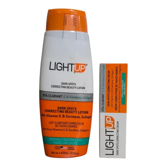 Light Up Dark Spots Correcting Beauty Lotion And Tube Cream - Picture 1 of 3